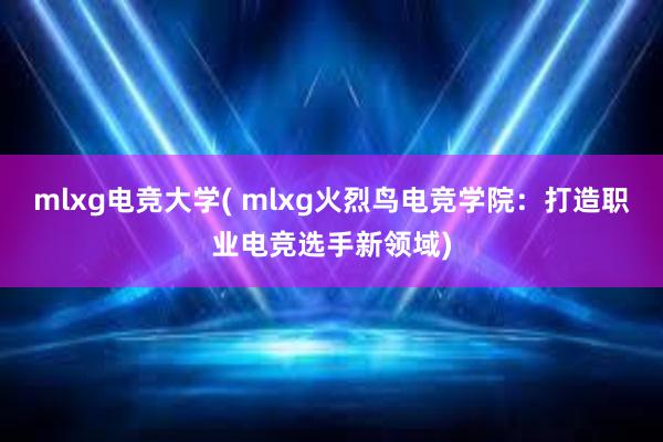 mlxg电竞大学( mlxg火烈鸟电竞学院：打造职业电竞选手新领域)