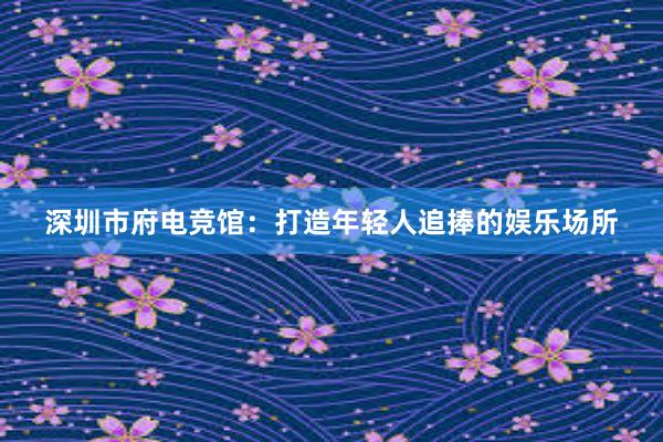 深圳市府电竞馆：打造年轻人追捧的娱乐场所