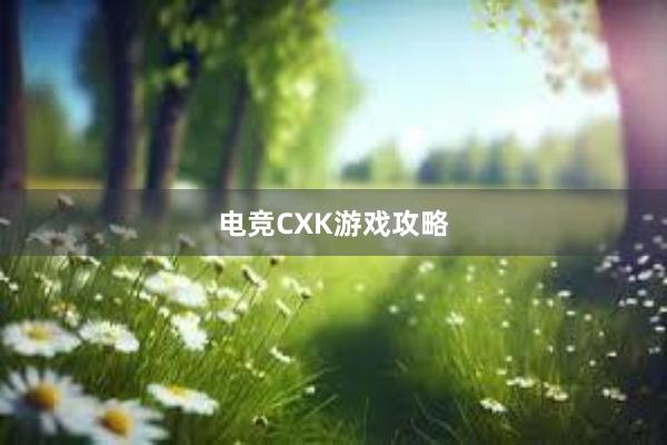 电竞CXK游戏攻略